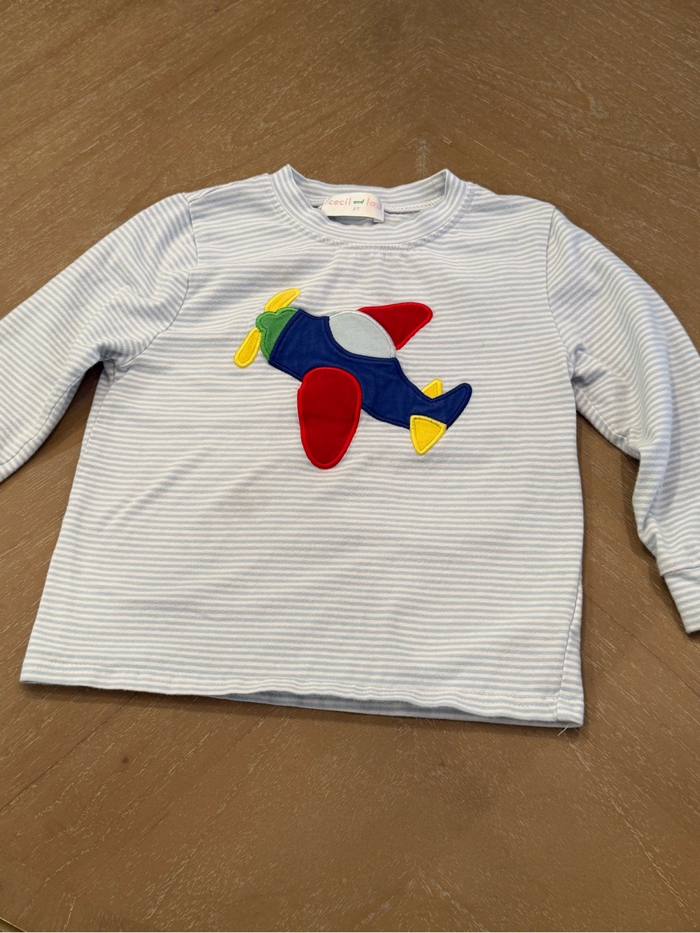 Cecil & Lou Airplane Long Sleeve Tee